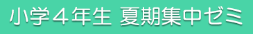 小4夏期ゼミ